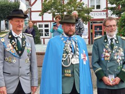 Antreten auf dem Markt in Sehlen